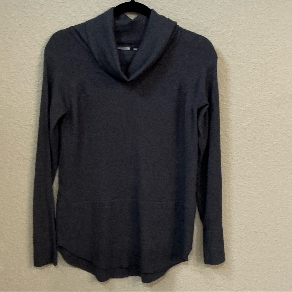 Women's Gray Cowl Neck Sweater